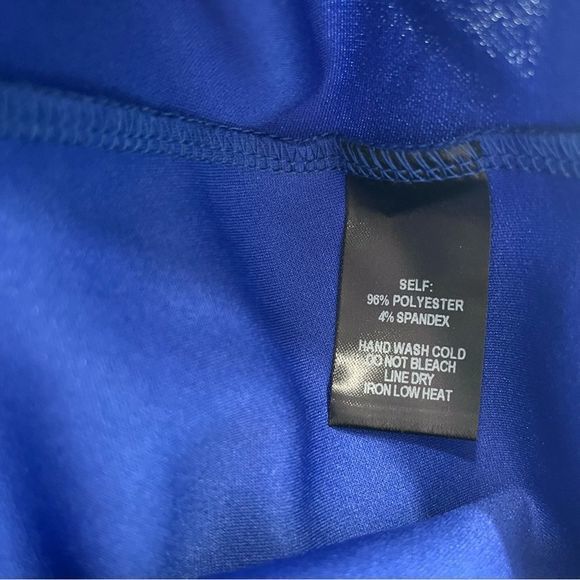 Lulus Keep on Flourishing Blue Ruffled Asymmetrical Bodycon Dress XL‎ - Picture 10 of 10